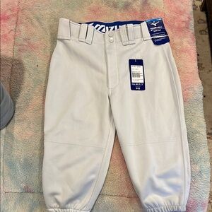 Mizuno Kids White Baseball Pants